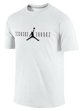NIKE Mens Vintage Cotton Air Jordan Jumpman 11 Low Tee In White-Size XXL